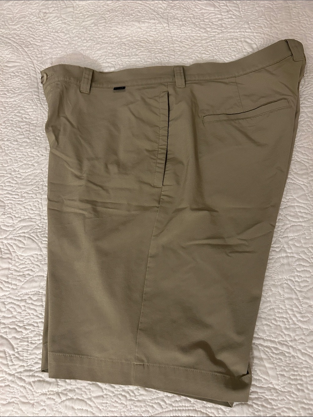 Travis Mathew Men's Olive Tan Flat Front Golf Shorts - Picture 2 of 5